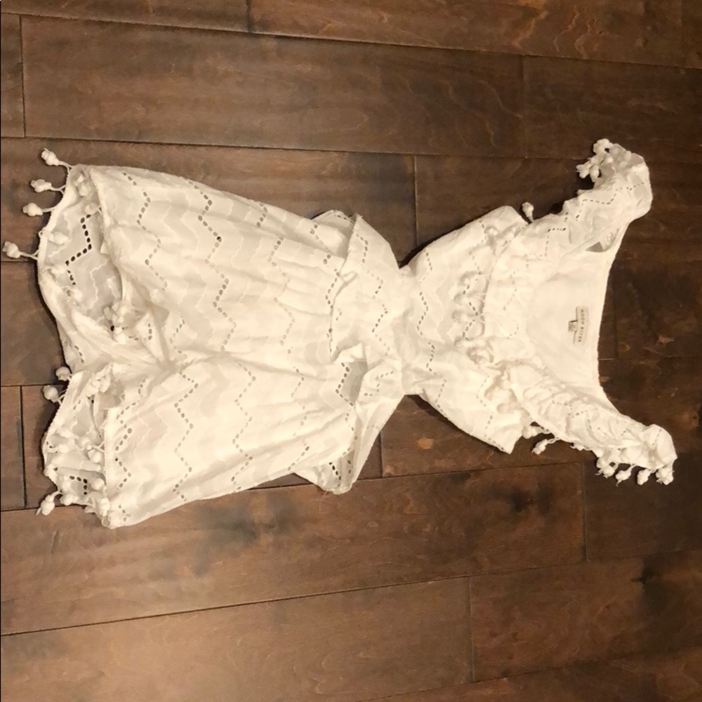 White lace romper